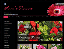 Tablet Screenshot of annasflowersshop.com